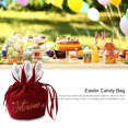 thumbnail image 4 of Bolsa De Dulces De Pascua 5 bolsas de dulces de Pascua con bolsas de dulces con cordón para fiesta de Pascua (rojo) Ndcxsfigh Libre de BPA, 4 of 9
