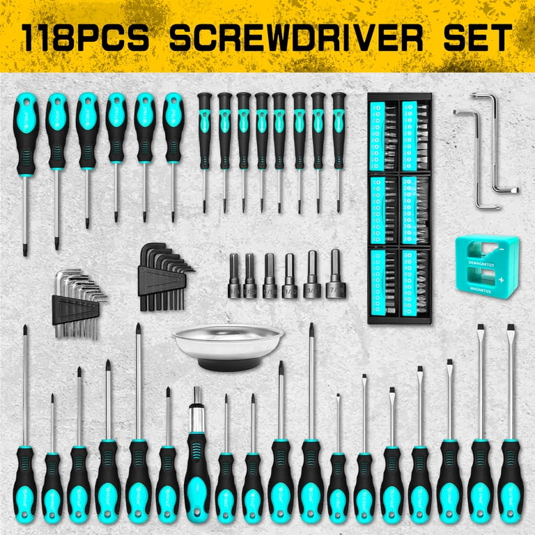 Dack Duck 118PCS Magnetic Screwdrivers Set With Plastic Ranking