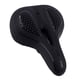 thumbnail image 3 of Sillín ancho de bicicleta acolchado de cuero PU Negro Sunnimix Reemplazo de asiento de bicicleta, 3 of 6
