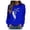 Blue, variant on Women'S Tops, Tees & Blouses Sweat Feather Print Long Sleeve Womens Athletic Tops,Black,XL