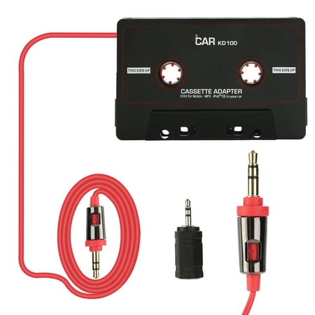 UTOVME 3.5mm Car Audio Tape Cassette Adapter for iPhone iPad iPod MP3 MP4 Player CD Radio (Best Car Radio Under 100)