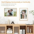 thumbnail image 3 of 16x24 Poster Frame - Solid White Oak Frame with Tempered Glass - Matted to 12x18 - Natural Wood Rounded Corner Picture Frame for Wall Mount, 3 of 7