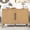 Natural, variant on Harper & Bright Designs Rustic Sideboard Buffet Cabinet with Storage Shelf, 2 Door Sideboard Cabinet with Adjustable Feet, Console Cabinet with Pine Veneer and Metal Handles, Gray