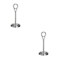 thumbnail image 1 of Baohd Contemporary Table Number Holder Photo Stand for Trendy Hotel Settings Silvery 15cm 2Set, 1 of 6