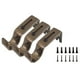 thumbnail image 1 of 3 piezas de soporte de metal para barra de cortina, longitud ajustable, gancho de hierro grueso con base, 1 of 14