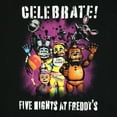 thumbnail image 2 of Five Nights At Freddy's Shirt Men's Scary Group Photo Short Sleeve Tee, 2 of 5