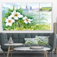 thumbnail image 1 of Fleurs Épanouies sur Rivière d'Été - Toile d'Art Paysager, 1 of 3