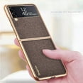 thumbnail image 3 of Galaxy Z Flip 4 Case,Samsung Z Flip 4 Case, Plating Bumper Cover Thin Hard PC Shookproof Folding Anti-Drop Wear-Resistant Glossy Design Back Phone Cover For Samsung Z Flip 4,Gray, 3 of 10
