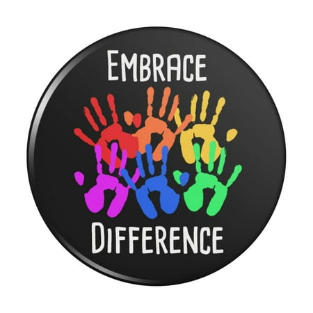 

Embrace Difference Autism Hand Prints Kitchen Refrigerator Locker Button Magnet
