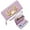 Purple, variant on GEEAD Removable Wrist Strap Wallet for Women Zipper Credit Card Case Floral wreath Artistic illustration Cat with orange and white fur Durable & Stylish Accessory Perfect Everyday Use