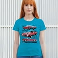 thumbnail image 4 of Ford Mustang Poster 1968 1969 1971 T-Shirt Legendary Performance American Classic Muscle Car Licensed Women's Tee, 4 of 7