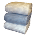 thumbnail image 7 of Santa Grace Honeycomb Thermal Waffle Blanket 100% Cotton King White, 7 of 7