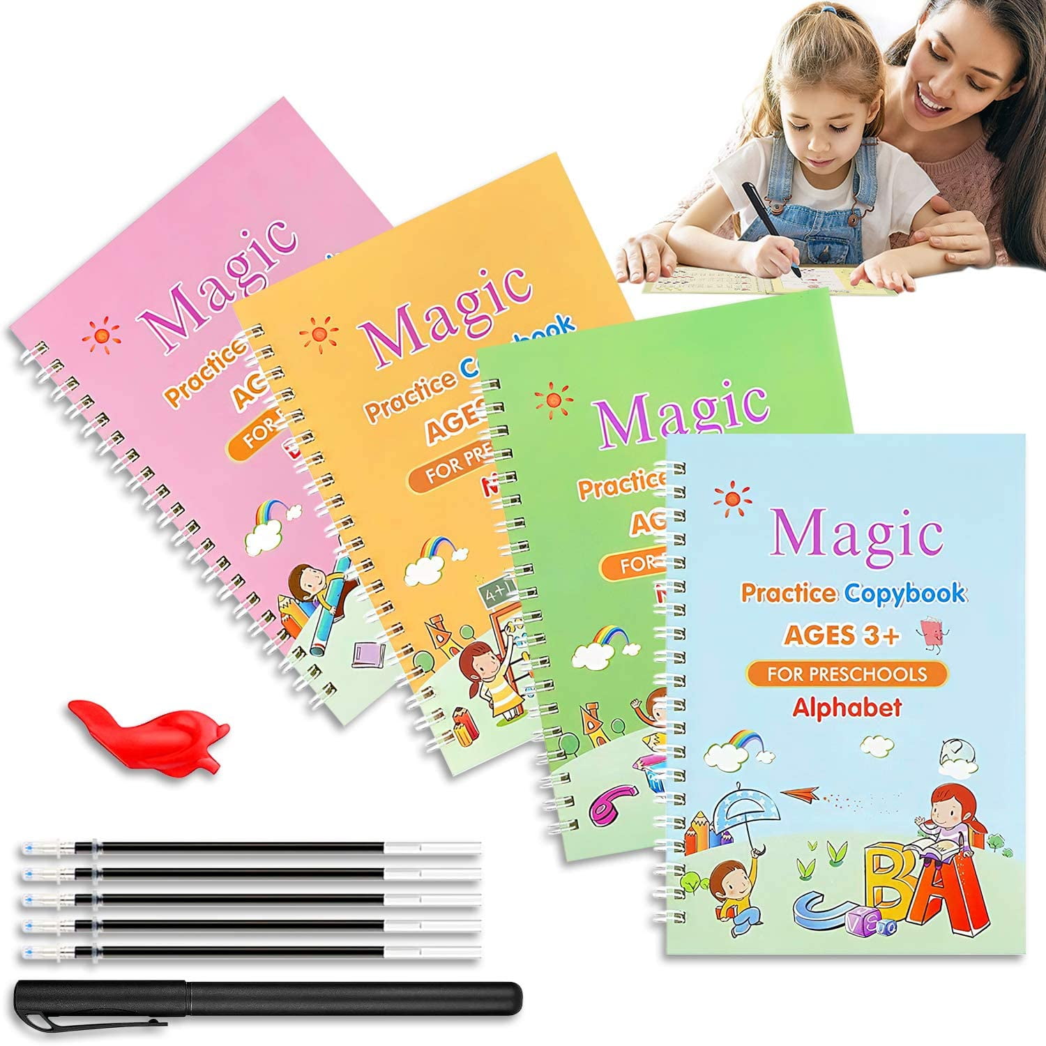 Magic Calligraphy Can Be Reused Handwriting Copybooks Groove Set For Kid Writing