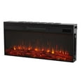thumbnail image 4 of Bowery Hill 72" Wood Landscape Electric Fireplace TV Stand in Black Maple, 4 of 14