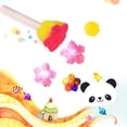 thumbnail image 4 of 5 unids/set cepillo de esponja mango de madera pincel de pintura artística DIY para niños juguetes de pintura, 4 of 5