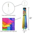 thumbnail image 2 of In the Breeze 5209 — Fiesta Diagonal Weave 40-inch Windsock — Colorful Lattice Windsock with Color-Coordinated Tails, 2 of 7