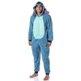 thumbnail image 2 of Disney Lilo And Stitch Adult Unisex Stitch Costume Sherpa Fleece One Piece Pajama Union Suit, 2 of 7