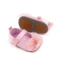 thumbnail image 3 of Aayomet Girls Single Shoes Mesh Bowknot First Walkers Shoes Toddler Sandals Princess Shoes Size 3 Baby Girl Shoes,Pink 4.5, 3 of 5