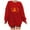#930 Red, variant on Felirenzacia Halloween Costume Adult Witch Bats Printed Sweatshirt Oversized Crewneck Pullover Tee Shirt