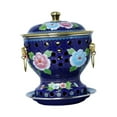 thumbnail image 3 of Luzkey Cloisonne Hot Pot Chinese Hot Pots Parties Shabu Hot Pot Old Beijing Hot Pot blue, 3 of 8