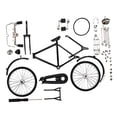 thumbnail image 4 of Bicicletas Vintage Adornos Suministros Decoración Colección Regalos Bicicleta Juguete Clásico Simulación Juguete DIY para Bicicleta Escritorio , negro desmontable Hugo Bicicleta en miniatura, 4 of 10