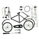 thumbnail image 4 of Bicicleta modelo bicicleta juguete estantería desmontable Diecast miniatura para bicicleta de cumpleaños negro desmontable Zulema Bicicleta en miniatura, 4 of 8