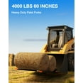 thumbnail image 3 of 60"Clamp on Pallet Forks,4000 Lbs Heavy Duty Pallet Forks for Tractor Bucket, Skid Steer,Black, 3 of 6