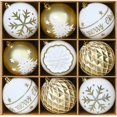 thumbnail image 1 of Bolas de Navidad SHareconn 9 piezas 10 cm Adornos irrompibles, 1 of 8