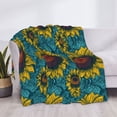thumbnail image 3 of Rateoe Sunflowers Pattern Flannel Throw Blanket, Ultra-soft Blanket for Bed, Couch, Car, Hypoallergenic Anti-pilling blanket-60"x50"(Horizontal), 3 of 6