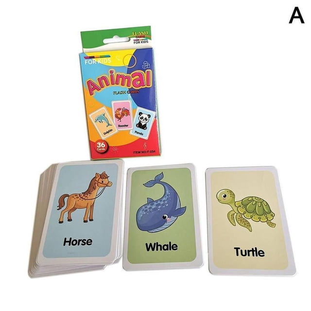 Children's Toys Early Education Identification Card Enlightenment Shape School Cognition Card W6Y7