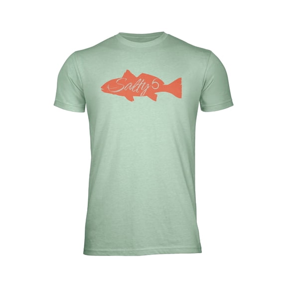 6th Sense Salty Red Graphic T Shirt, Athletic Fit Crew Neck Tee, Soft Cotton Poly Blend