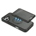 thumbnail image 2 of Compatible With iPhone 16 Magnetic Detachable Wallet Case,PU Leather Back Flip Kickstand,[Compatible With Magsafe],With Card Slots,Shockproof Rugged Phone Case Cover,Black, 2 of 9