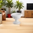 thumbnail image 3 of ORDDIART Decorative Urn Planter Plastic Flowerpot White Roman Column Design 1Pcs, 3 of 8