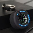 thumbnail image 1 of Llavero con forma de neumático pequeño de goma suave con personalidad y rueda de doble cara, accesorio para llavero con forma de neumático, regalo, 1 of 6