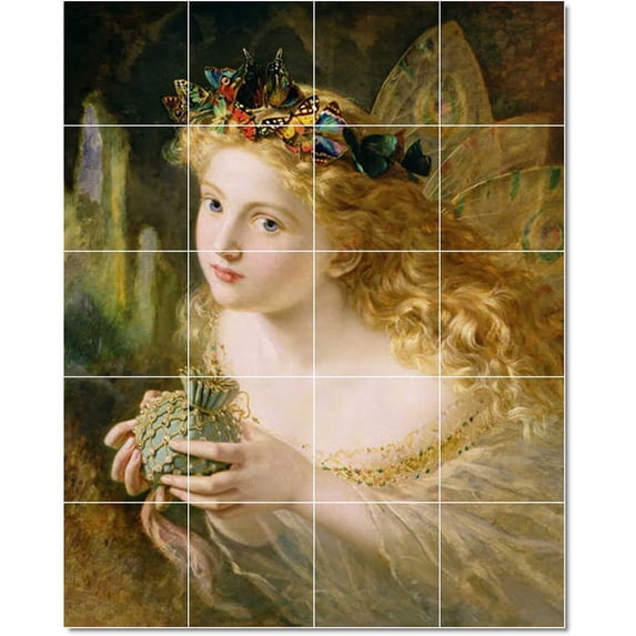 Ceramic Tile Mural-Sophie Anderson Children Painting 36. 32" w x 40" h using (20) 8 x 8 ceramic tiles