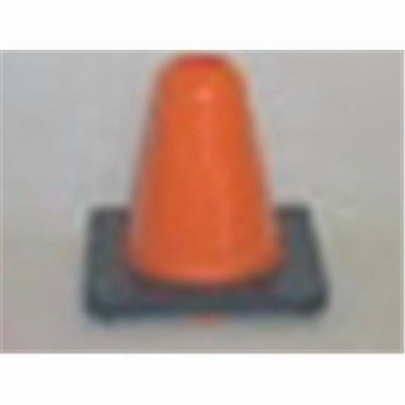 6 in. Height Vinyl Cones Square Base - Orange