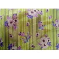 thumbnail image 4 of oneOone Cotton Silk Fabric Stripe|Watercolor Leaves & Peony Floral Decor Fabric Printed BTY 42 Inch Wide, 4 of 4