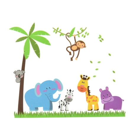 - PVC Animals Tree Print DIY Removable Wall Sticker Decal Mural 60 x 90cm