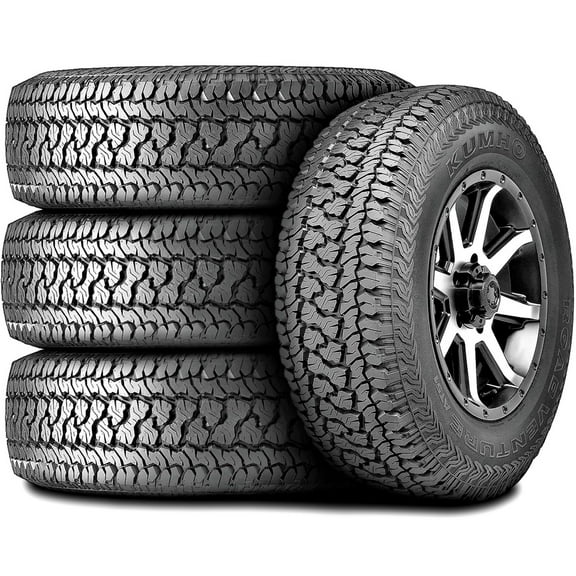 Set of 4 (FOUR) Kumho Road Venture AT51 265/70R17 113T A/T All Terrain Tires Fits: 2014-18 Chevrolet Silverado 1500 WT, 2010-20 GMC Sierra 1500 SLE