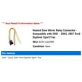 thumbnail image 2 of Heated Door Mirror Relay Connector - Compatible with 2001 - 2005, 2007 Ford Explorer Sport Trac 2002 2003 2004, 2 of 2