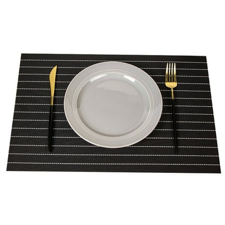 

Fusipu 45x30cm PVC Heat Insulation Cutlery Mat Pad Dinner Table Bowl Dish Placemat