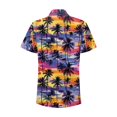thumbnail image 5 of LIJCC Women'S Floral Coconut Leaf Print Shirt Women Ha Waiian Short Sleeve Casual T Shirt Tops Ladies Button Blouse Tee Ladies Tops, 5 of 5