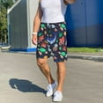 thumbnail image 6 of Fuzoiu The Underwater World Print Pajama Shorts for Men, Men's Pajama Bottoms,Mens Lounge Sleepwear,Pajama Pants with Pocket-3X-Large, 6 of 6