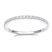 SFTING Wedding Band 925 Sterling Silver Stackable Eternity Rings for Women Silver Size 7