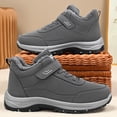 thumbnail image 4 of Botas de nieve para hombre, zapatos de algodón cálidos de terciopelo para invierno, zapatos informales cómodos a prueba de viento para mujer, botas de senderismo antideslizantes Unisex, 4 of 5