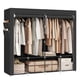 thumbnail image 1 of SONGMICS Armario Portátil, Organizador de Armario con Tapa, 4 Barras para Colgar y Estantes, 4 Bolsillos Laterales, 66,9 x 17,7 x 65,7 Pulgadas, Gran Capacidad para Dormitorio, Sala de Estar, Negro Ti, 1 of 5