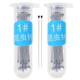 thumbnail image 1 of Miangastore Stainless Steel Specimen Pins for Experiment Silver Color 100pcs per Bottle 200pcs Total, 1 of 8