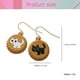 thumbnail image 2 of Pendientes con forma de gota de gato de dibujos animados, sencillos e interesantes, con forma de tapa de botella, joyería decorativa para mujer (1 pieza negra + 1 pieza blanca), 2 of 5