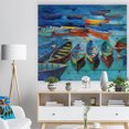 thumbnail image 3 of Design Art - Boats in Blue Sea, 3 of 5