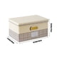 thumbnail image 3 of Organizadores de armario y almacenamiento, Organización y almacenamiento, Contenedores de almacenamiento, Caja de almacenamiento y caja de almacenamiento de lino a cuadros, Caja de almacenamiento de r, 3 of 6